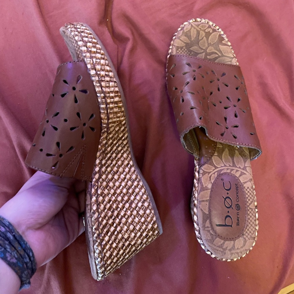 b.o.c. Brown Wedges size 6.5 women’s
